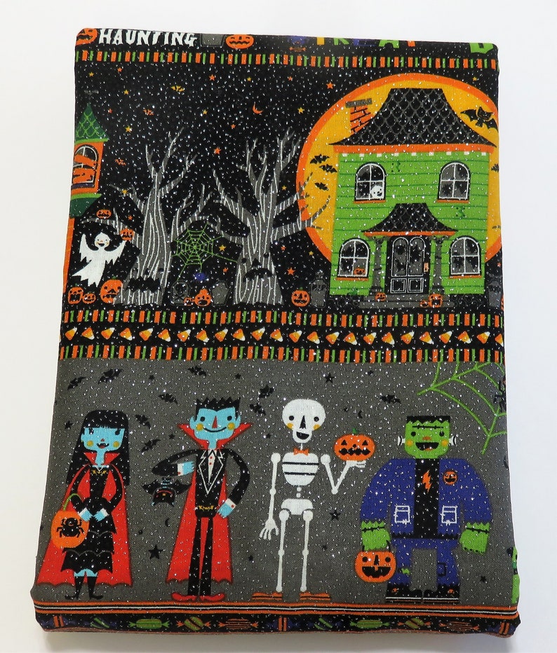 Halloween Happy Haunting Trick Treat Ghosts Witches Boo Fabric Out of Print OOP Sold by the Half Yard image 1