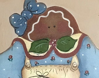 Lady Gingerbread Cutting Board OOAK