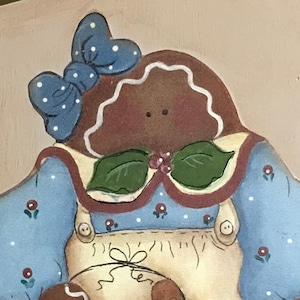 Lady Gingerbread Cutting Board OOAK