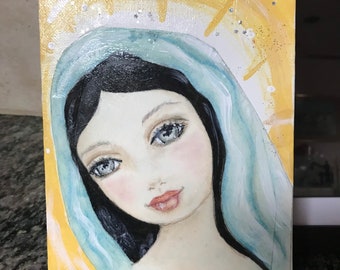 Angel of blessings, original painting