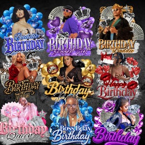 Birthday  Design Template, 15 Birthday Sticker Design Template, Styrofoam Cup stickers, T-Shirt Designs, Editable Birthday Sticker Templates