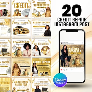 Credit Repair Instagram Post,Credit Repair Social Media Template,Credit Repair Template,Diy Credit Repair,Credit Repair Flyer,Canva Template