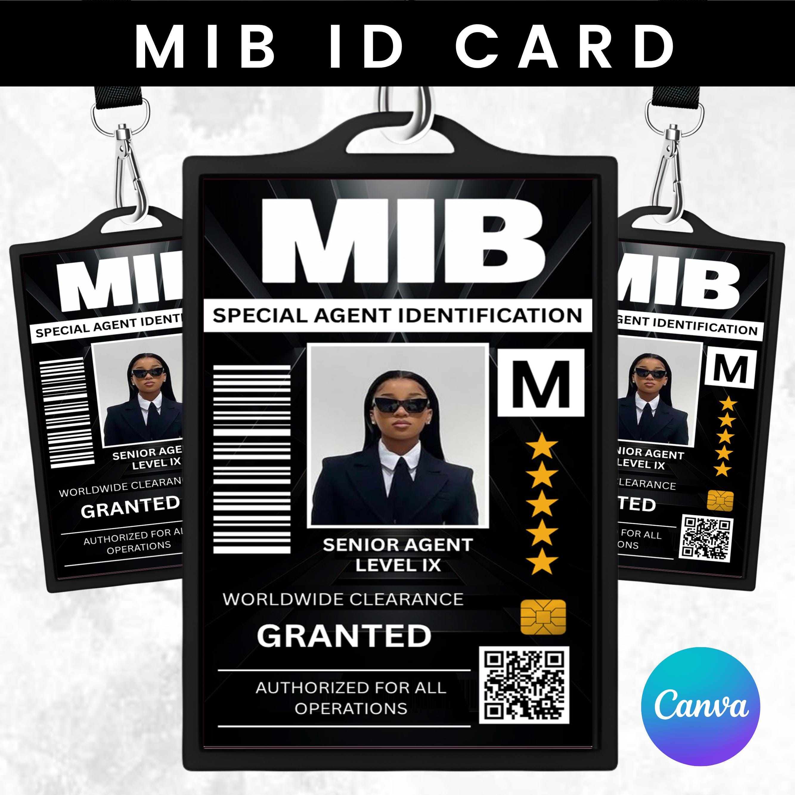 printable id badge mib - etsy.de