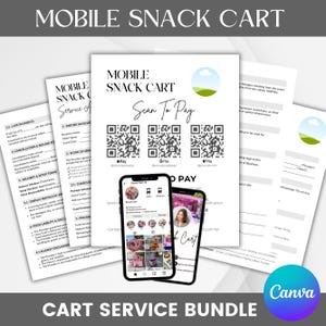 Mobille スナック カート、モバイル シャルキュトリー バンドル、モバイル シャルキュトリー契約、イベント ベンダー契約、シャルキュトリー カート プラン、QR コード署名