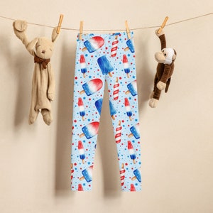 Patriotic Pops Toddler/Kid&#39;s Leggings - Sizes 2T-7