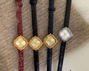 Reloj de cuero Elanore / Reloj de mujer / Reloj de cuero / Reloj minimalista / Reloj delicado / Regalo para ella / Día de la Madre / Novia