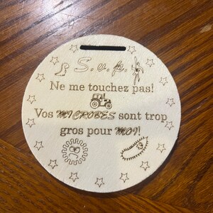 Pastille de bois microbes