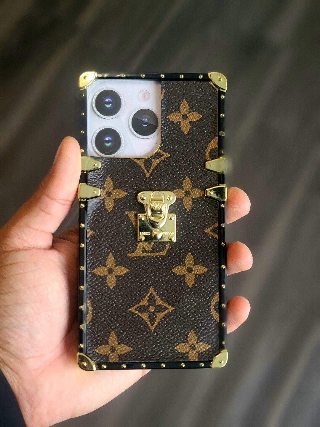 Rectangle Designer Luxury Case For IPhone 11 Pro Max Leather With Wristband Strap Hand Holder Ring Kickstand Silicone Shockproof Protective Bumper - View #9
