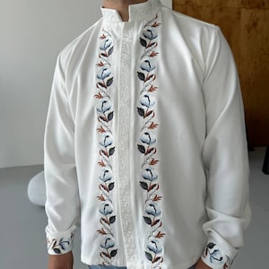 Embroidered skirt, embroidered linen men shirt, linen skirt, ukrainian shirt, linen clothing, ukrainian vyshyvanka, ukrainian embroidery