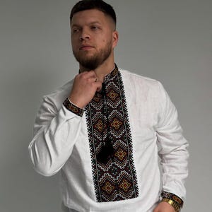 Embroidered skirt, embroidered linen men shirt, linen skirt, ukrainian shirt, linen clothing, ukrainian vyshyvanka, ukrainian embroidery