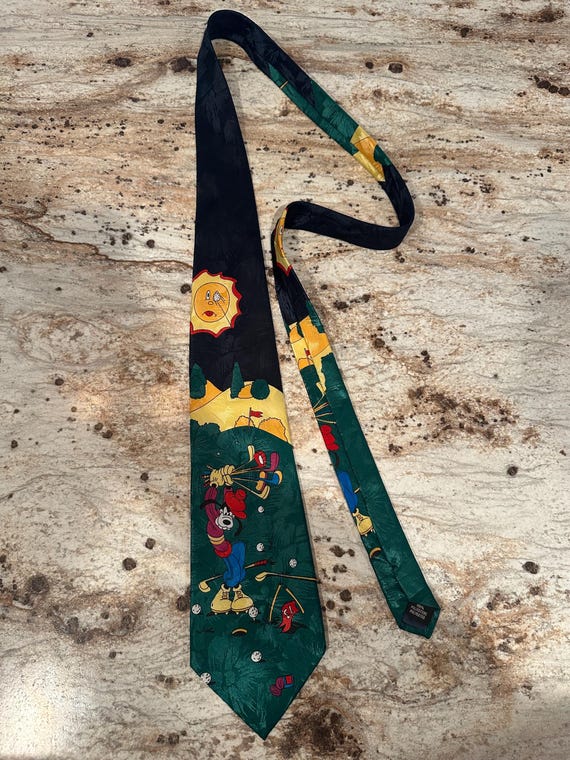 Disney Goofy golf tie