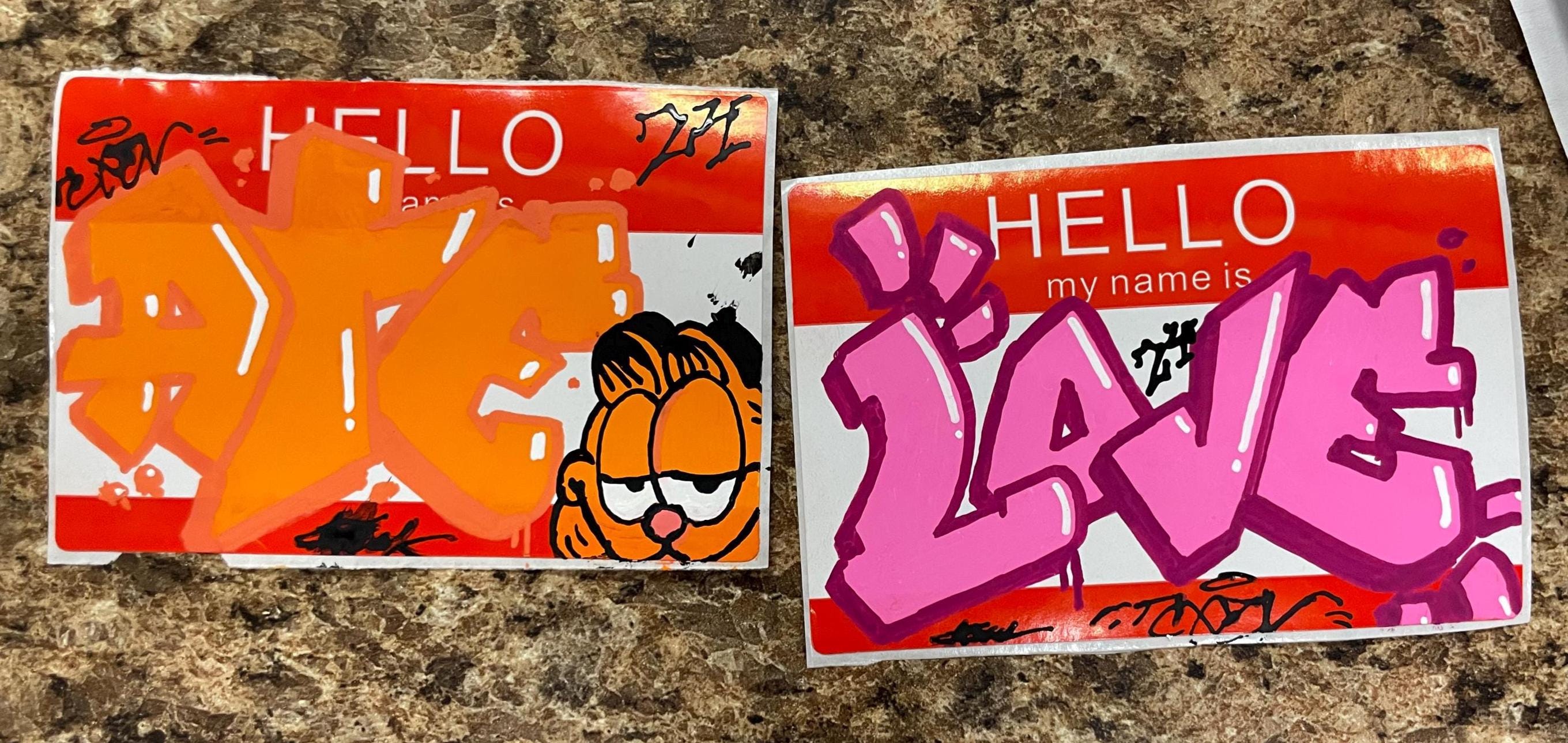 Graffiti sticker - Etsy 日本