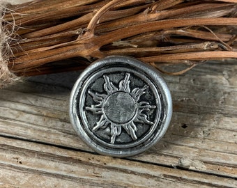 The Celestial Coin: A Handcrafted Pewter Coin for Magic Games Witchcraft Spells Divination Luck