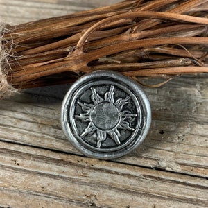 The Celestial Coin: A Handcrafted Pewter Coin for Magic Games Witchcraft Spells Divination Luck