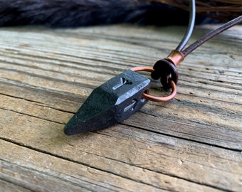 Fang of Fenrir Pendant Hand Forged Jewelry Witchcraft Talisman Viking Runes