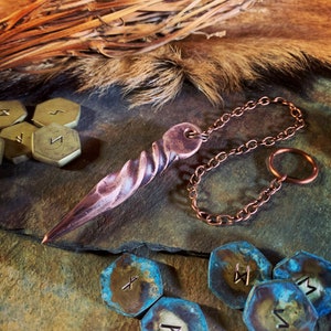 Magical Copper Pendulum for Scrying Divination Witchcraft Spells Reiki Healing