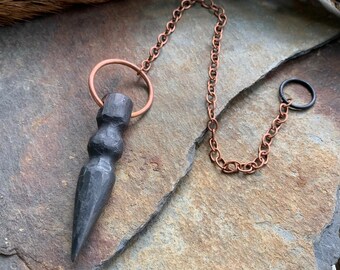 Magical Iron Pendulum for Scrying Divination Witchcraft Spells Reiki Healing
