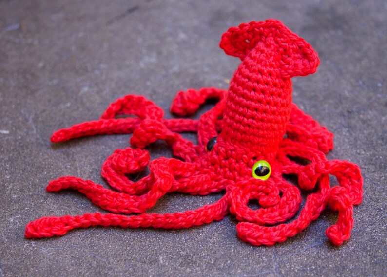 Realistic Squid Crochet Pattern PDF image 2