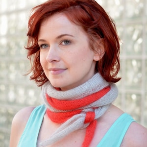 Parfait Scarf(ait) - hand knitting pattern PDF