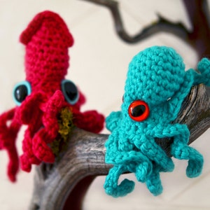 Baby Octopus and Squid crochet pattern image 1