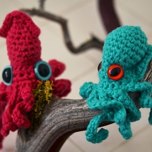 Baby Octopus and Squid crochet pattern image 2