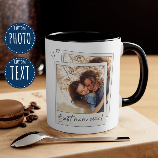 Taza día de las madres Custom mom day Photo & name Text, Mug mom Days, Coffee Mug, NAME , Gift For Her, Christmas Gift, Birthday Gift.