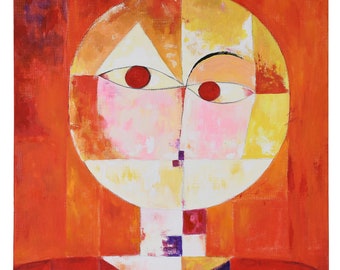 Dipinto a olio Senecio di Paul Klee dipinto a mano al 100%, riproduzione di alta qualità del dipinto su tela avvolto per la decorazione domestica della parete del soggiorno