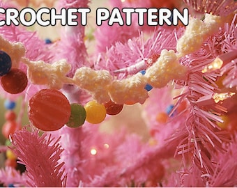 pdf PATTERN- crochet Popcorn Garland