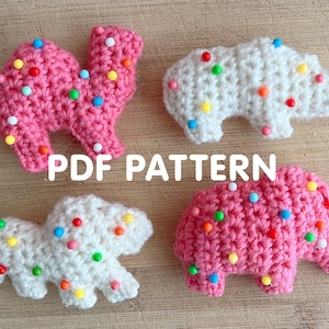 Frosted Animal Cookies - PDF Crochet Pattern - Twinkie Chan - amigurumi - play food