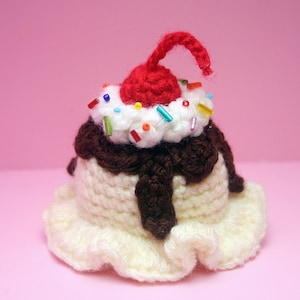 PDF Crochet Pattern Ice Cream Scoop Hair Clip image 3