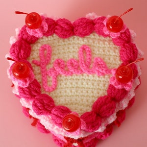 Heart Shaped Cake PDF Crochet Pattern Twinkie Chan Valentine amigurumi image 4