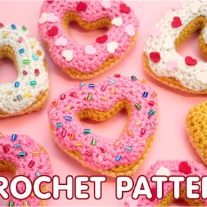 PDF Crochet Pattern - Heart Donut