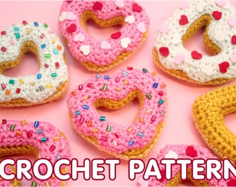 PDF Crochet Pattern - Heart Donut