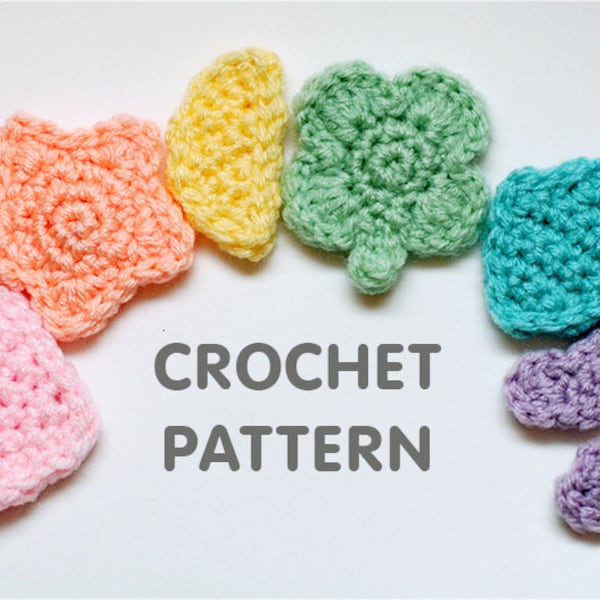 PDF Crochet Pattern - Marshmallow Cereal Charms