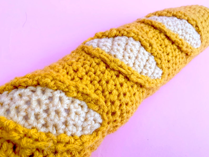 Bunny Baguette - PDF Crochet Pattern - Twinkie Chan - amigurumi - play food - French bread image 3