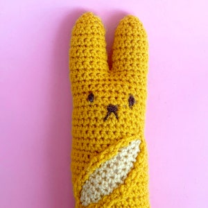Bunny Baguette - PDF Crochet Pattern - Twinkie Chan - amigurumi - play food - French bread image 4