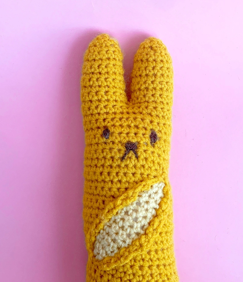 Bunny Baguette - PDF Crochet Pattern - Twinkie Chan - amigurumi - play food - French bread image 4