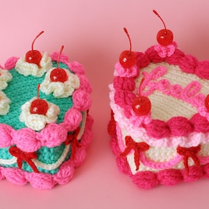 Heart Shaped Cake PDF Crochet Pattern Twinkie Chan Valentine amigurumi image 2