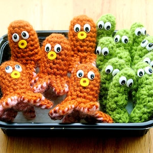 Hot Dog Octopus PDF Crochet Pattern Twinkie Chan amigurumi food image 2