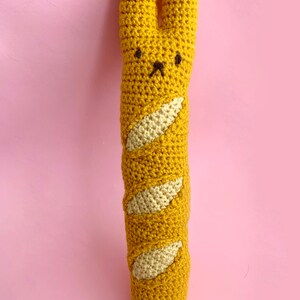 Bunny Baguette - PDF Crochet Pattern - Twinkie Chan - amigurumi - play food - French bread image 2