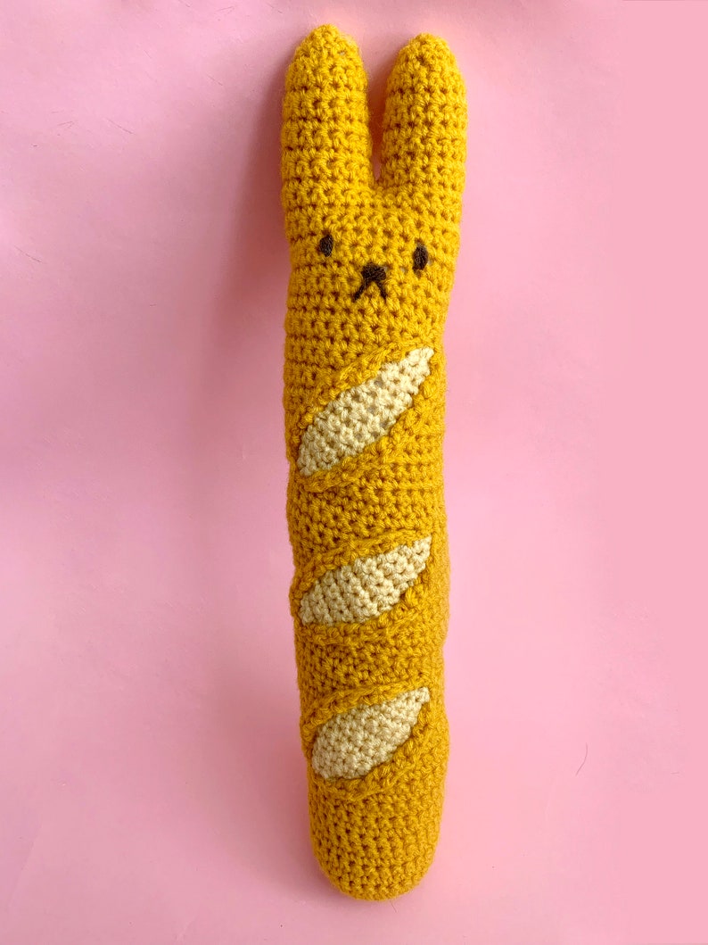 Bunny Baguette - PDF Crochet Pattern - Twinkie Chan - amigurumi - play food - French bread image 2