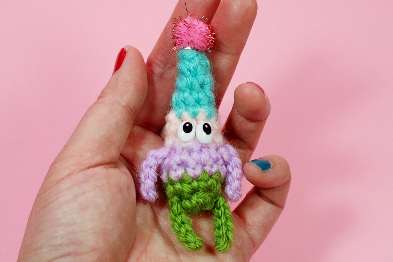 Tiny Elf Ornament Crochet Pattern PDF amigurumi image 2