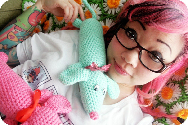 PDF Crochet Pattern Weiner Dog Plush Toy Etsy