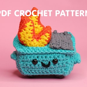 Dumpster Fire - pdf-haakpatroon - Twinkie Chan - 100% zacht - amigurumi
