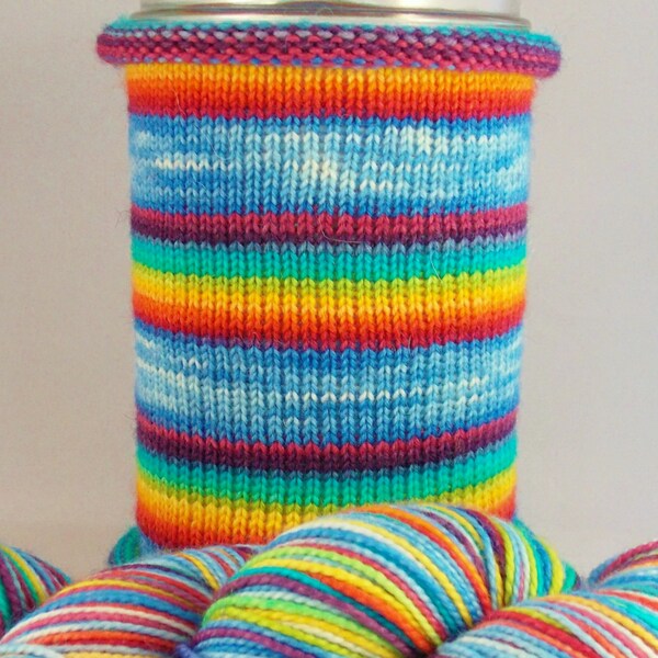 Nothing Says Screw You Like a Rainbow: Hand-dyed gradient self-striping sock yarn, 80/20 SW merino/nylon