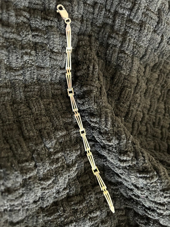 Beautiful Sterling silver-2tone bracelet - image 1
