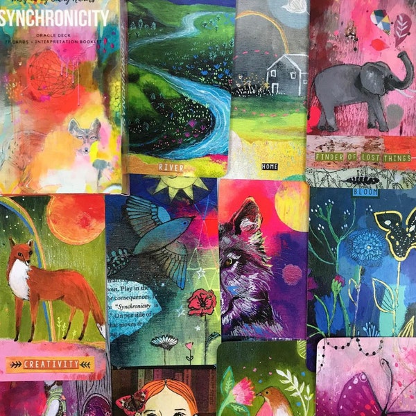 SYNCHRONICITY Oracle Deck - 78 Cards,  interpretation booklet + storage bag