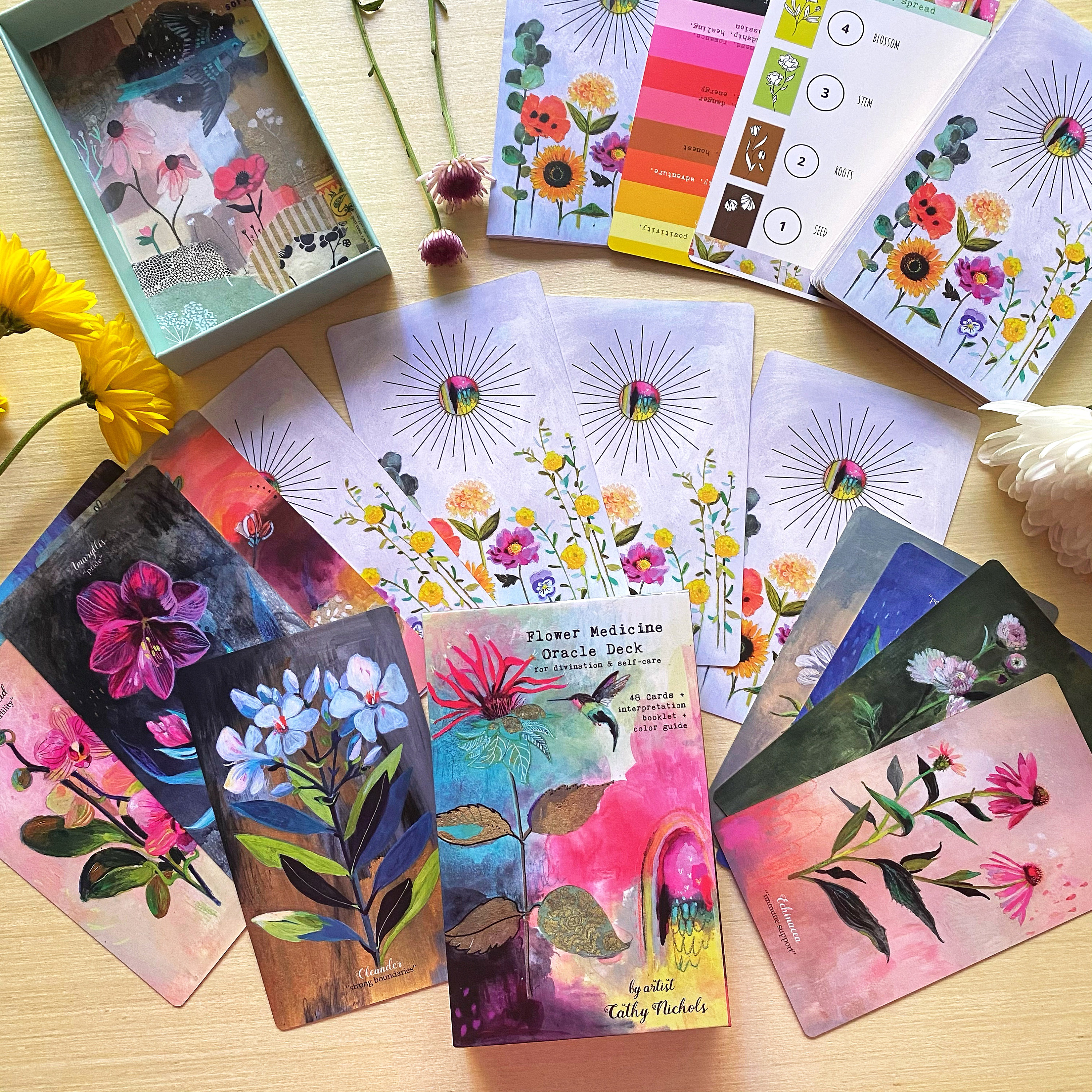 NEW! Flower Medicine Oracle Deck - Luxe Gift Set