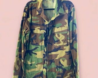 Vintage Army/Military Camouflage Jacket