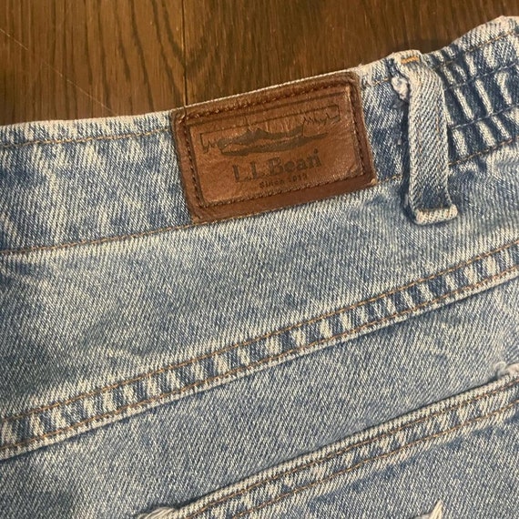 Vintage LL Bean Cutoff Denim Shorts - image 3